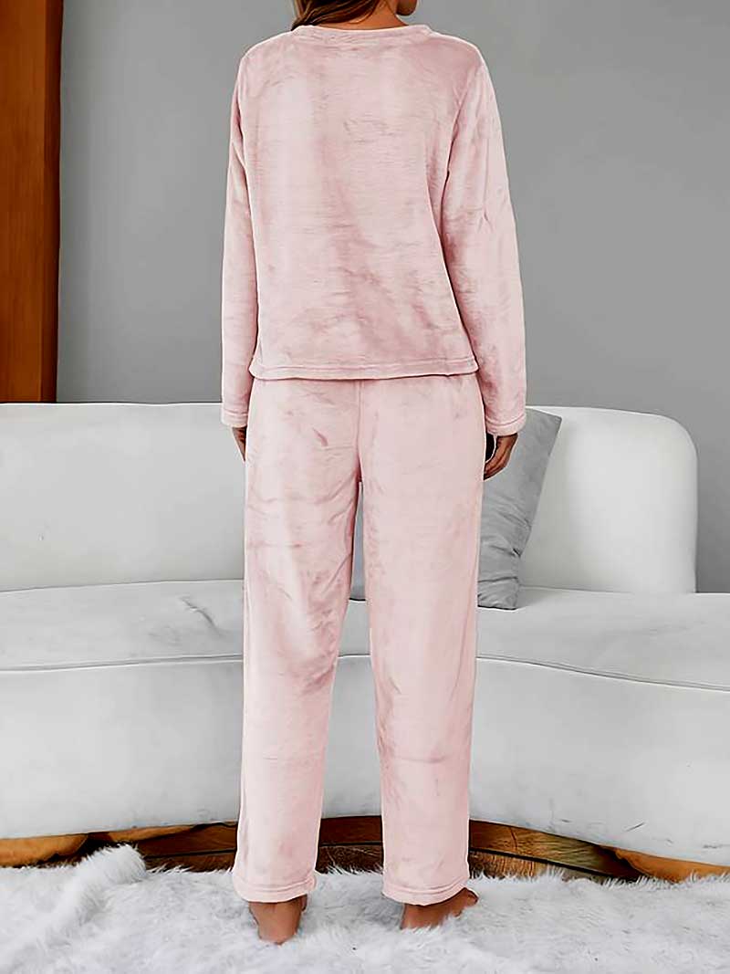 Pijama Inverno Feminino Nap Rosa